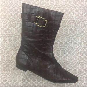 Enzo Angiolini Women's Maroon Boots Size 9 M S534